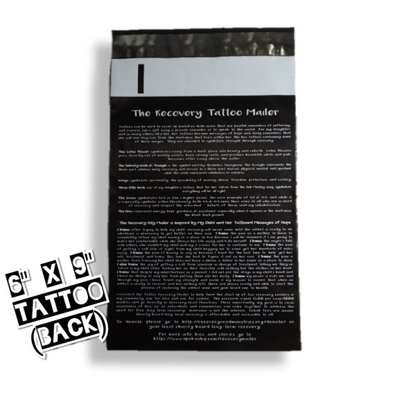 50 Tattoo Poly Mailers 6x9 - Picture 3 of 4